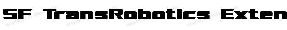 SF TransRobotics Extended Bold Italic字体转换